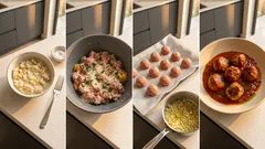 Polpette di casa al sugo: l’impasto morbido e la cottura lenta che le rende succose