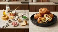 Frittatine di pasta napoletane: croccanti fuori, cremose dentro (come in friggitoria)