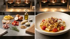 Pasta alla Luisa: cipolle dolci, pancetta e mandorle per una crema irresistibile