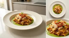 Paccheri con baccalà, crema di broccoli e pomodorini confit: ricetta passo passo